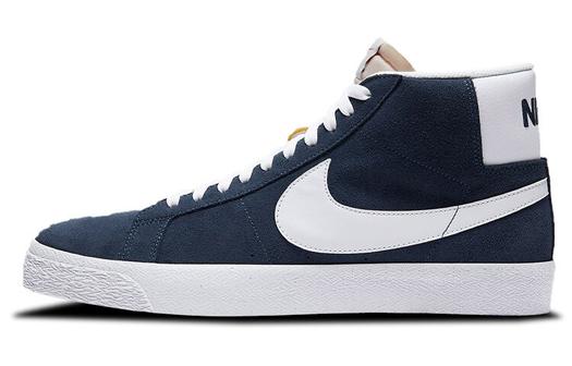 Кроссовки Nike Sb Zoom Blazer Mid, темно-синий/белый