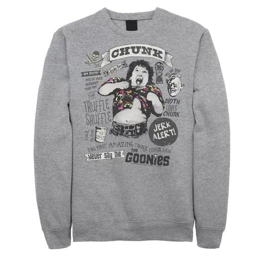 Мужской свитшот с надписью The Goonies Chunk & Sloth Things Licensed Character