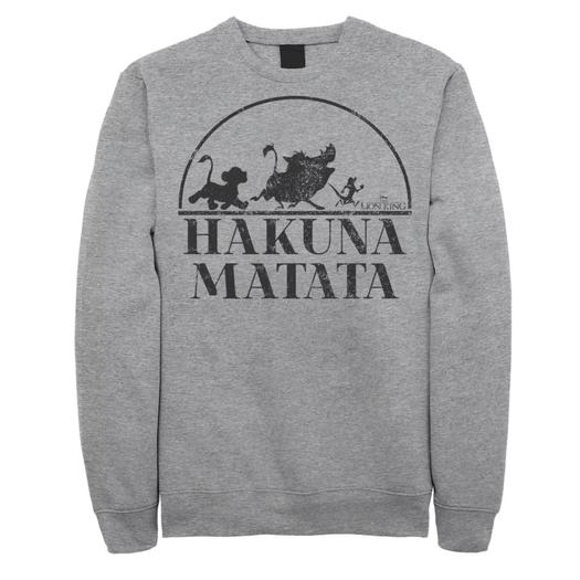 Мужской свитшот с простым текстом Disney The Lion King Hakuna Matata Licensed Character
