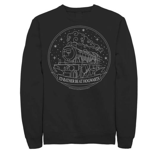 Мужской свитшот Harry Potter Hogwarts Express «Я бы лучше был в Хогвартсе»