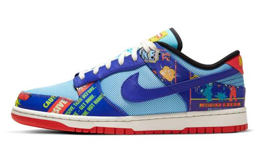 Кроссовки Nike Dunk Low, голубой/синий