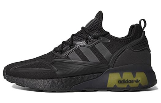 Кроссовки Adidas Originals Zx 2K Boost Core Black Solar Yellow