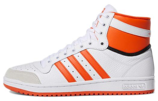 Кроссовки Adidas Originals Top Ten Skateboarding Unisex, белый/оранжевый