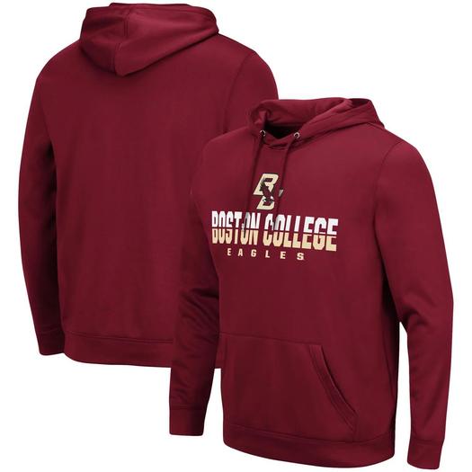 Мужской бордовый пуловер с капюшоном Boston College Eagles Lantern Colosseum