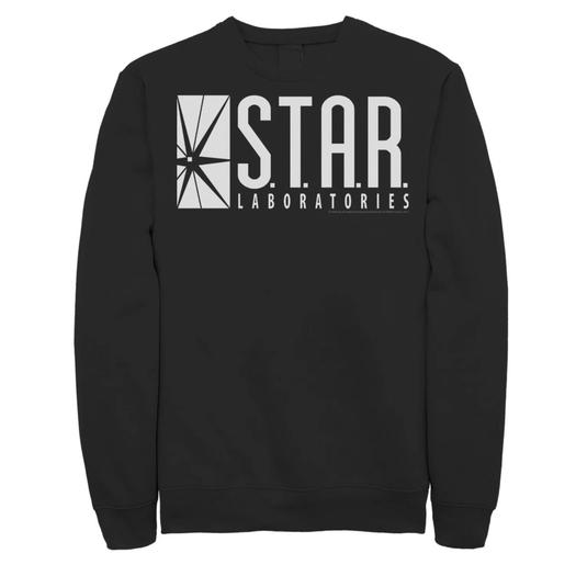 Мужской свитшот с логотипом Flash Star Labs Licensed Character