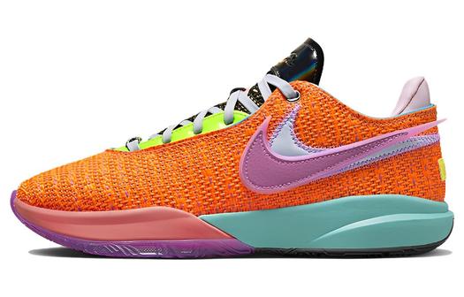 Кроссовки Nike LeBron 20, оранжевый/фиолетовый