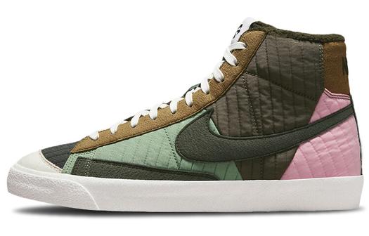 Кроссовки Nike Blazer Mid 77 Premium, зеленый/коричневый