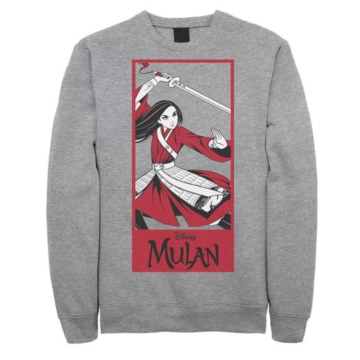 Мужской свитшот с вставкой Disney Mulan Live Action Mulan Action Pose Licensed Character