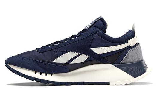 Кроссовки Reebok Classic Leather Unisex, темно-синий/белый