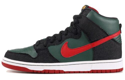 Кроссовки Nike Sb Dunk High Resn 2009, зеленый/черный