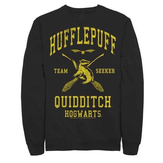Мужской флисовый пуловер для квиддича Хаффлпафф Harry Potter