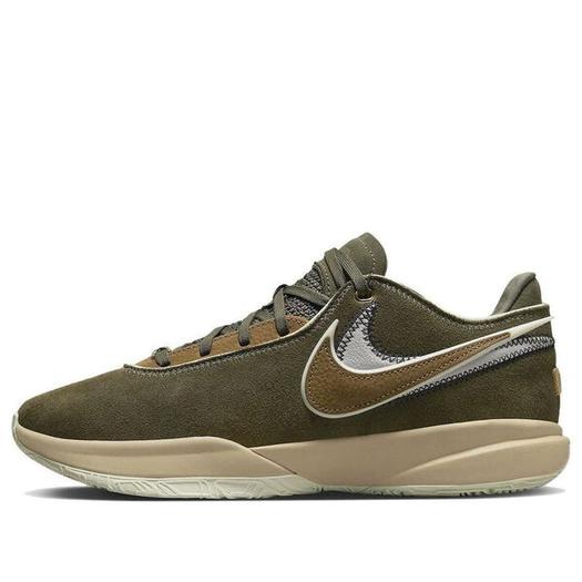 Кроссовки Nike LeBron 20 EP 'Olive Green', зеленый