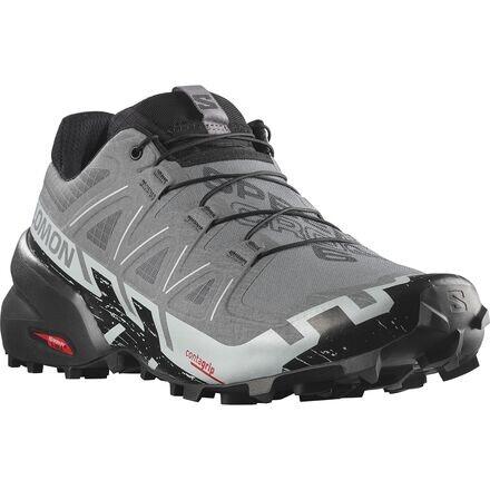 Беговые кроссовки мужские Salomon Speedcross 6 Wide для трейлраннинга, Wide Fit, Quiet Shade/Black/Pearl Blue