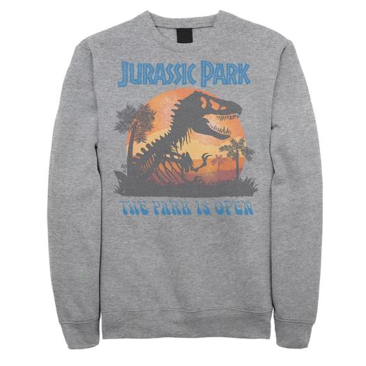 Мужской свитшот с портретом «Парк Юрского периода T Rex Sunset» Licensed Character