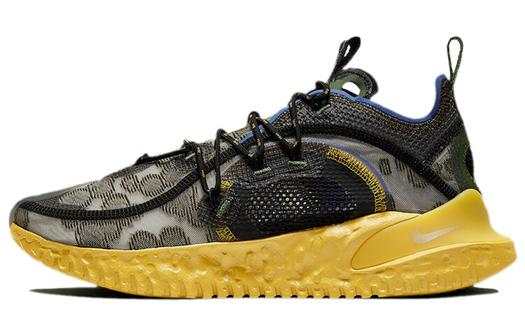 Кроссовки Nike Flow 2020 Ispa, оливковый/желтый