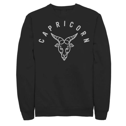Мужской флисовый пуловер с рисунком Capricorn King Licensed Character