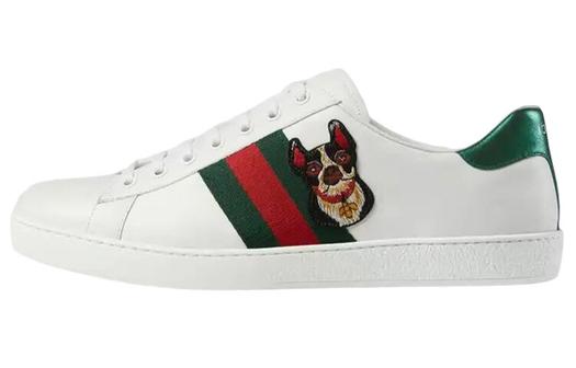 Кроссовки Gucci Ace Year Of The Dog, кожаные, белые