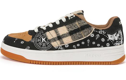 Кроссовки Kappa Skateboard Shoes Unisex Low-Top Black/Latte Coffee Color