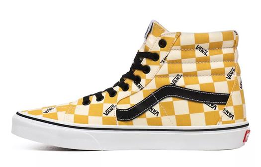 Кроссовки Vans Sk8-Hi 'Big Check - Yolk Yellow'