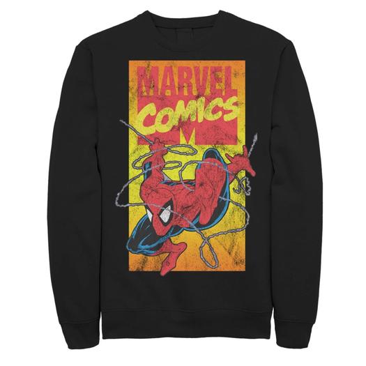 Мужской свитшот Action Shot из комиксов Marvel Comics Spider-Man Licensed Character