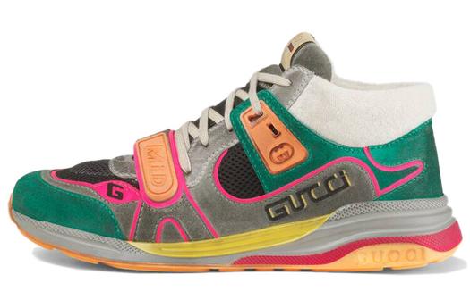 Кроссовки мужские Gucci Ultrapace Lifestyle, Mid-top, Зеленые