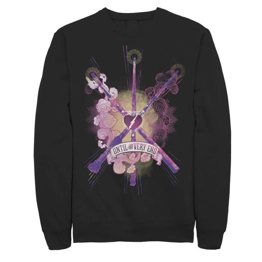 Мужской свитшот Harry Potter Until The Very End Wands Licensed Character, черный