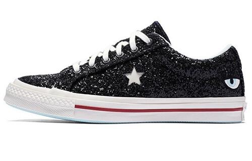 Кроссовки Chiara Ferragni X Converse One Star Series Skateboard Shoes Unisex Low-Top Black