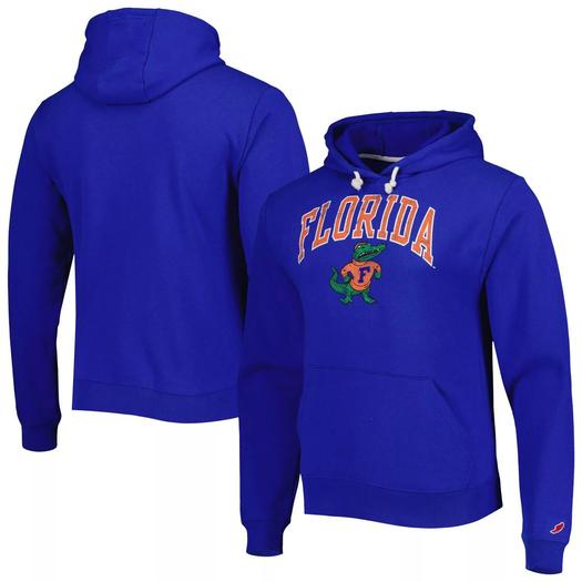 Мужская лига студенческая одежда Royal Florida Gators Arch Essential флисовый пуловер с капюшоном