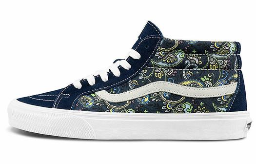 Кроссовки Sk8 Vans-Mid Reissue 'Paisley - Dress Blues'