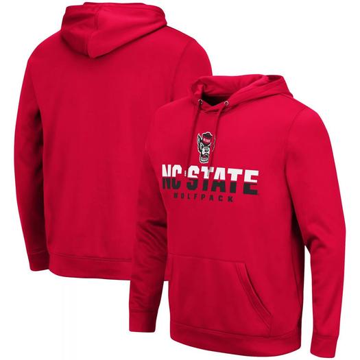 Мужской красный пуловер с капюшоном NC State Wolfpack Lantern Colosseum