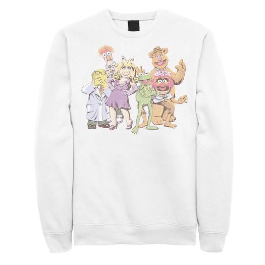 Мужской флисовый свитшот с изображением Disney Muppets Illustrated Licensed Character