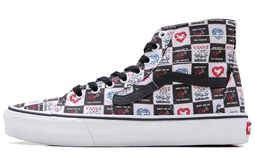 Кроссовки Vans SK8-Hi Tapered 'Black White'