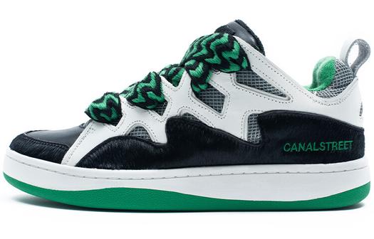 Кроссовки Kappa Skateboard Shoes Unisex Low-Top Black White Green