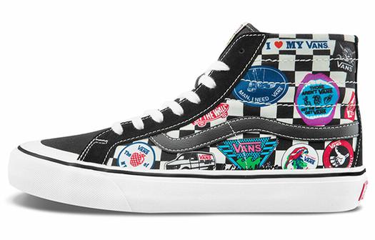 Кроссовки Vans SK8-HI Print Black Unisex