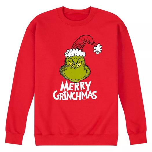 Мужской свитшот Dr. Suess The Grinch Grinchmas Licensed Character