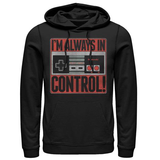 Мужская толстовка с капюшоном Nintendo Always In Control Licensed Character