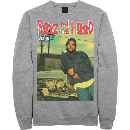 Мужской свитшот с постером и обложкой альбома Boyz In The Hood Licensed Character