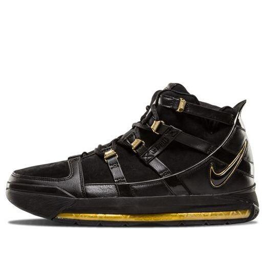 Кроссовки Nike Zoom LeBron 3 Retro 'Metallic Gold' 2018, черный