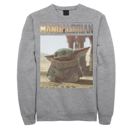 Мужской свитшот с логотипом Star Wars The Mandalorian The Child Portrait