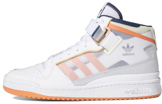 Кроссовки Adidas Originals Forum Mid Tt White Acid Orange