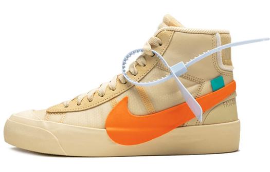 Кроссовки Nike Blazer Mid Off, бежевый/оранжевый