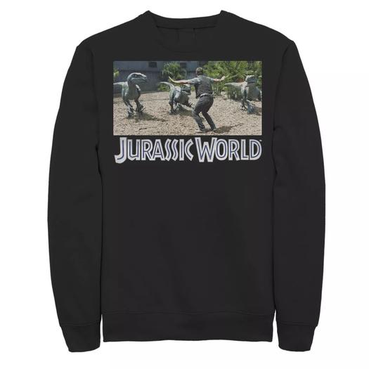 Мужской спортивный свитшот Jurassic World Owen Raptor Pack Licensed Character, черный