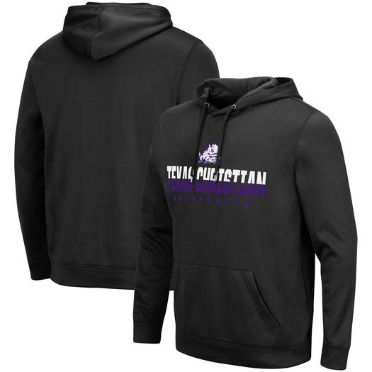 Мужской черный пуловер с капюшоном TCU Horned Frogs Lantern Colosseum