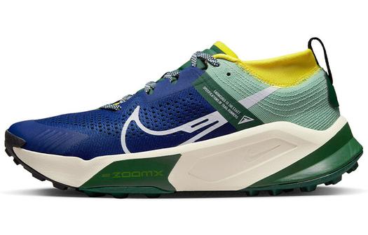 Кроссовки мужские Nike Zoomx Zegama для трейлраннинга, синий/желтый