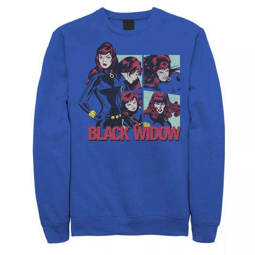 Мужской свитшот Marvel Black Widow Lockup Licensed Character