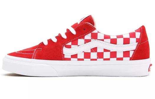 Кроссовки Vans Sk8-Low 'Checkerboard - Racing Red'