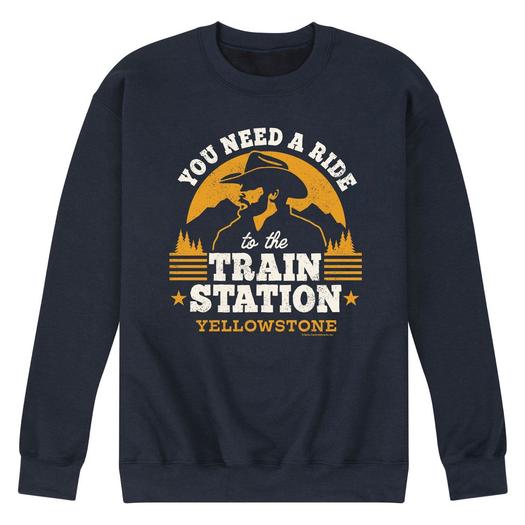Мужской свитшот Yellowstone Train Station Licensed Character