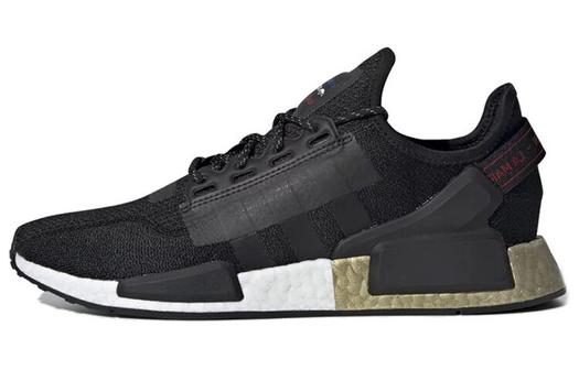 Кроссовки Adidas Originals Nmd V2 Core Black Gold Metallic