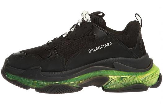 Кроссовки Balenciaga Triple S Sneaker Черный Желтый Флуоресцентный