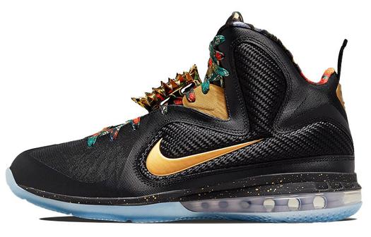Кроссовки Nike LeBron 9, черный/золотой